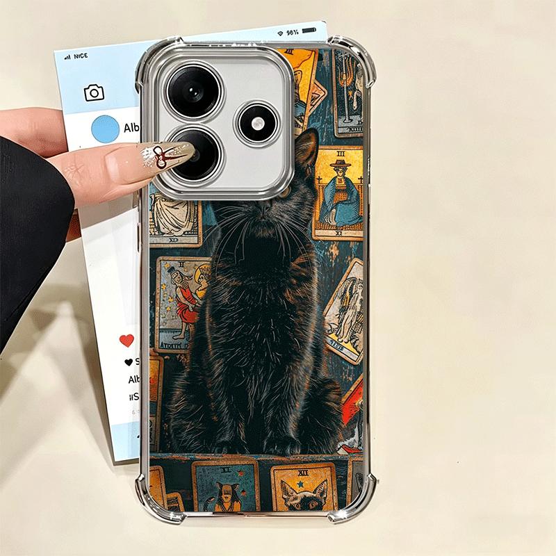 Hexe Tarotkarte Weiche Handyhülle Für Xiaomi Redmi Note 14 15 Pro Plus 13 12 11S 11T 5G 10 9S 9 Galvanisiert Anti-Fall Fundas