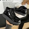 Fashion 2025 New Men's Casual Shoes Retro Motorcycle High Top Fashion Trend Boots Comfortable Non slip Height Increasing Chunky sneakers