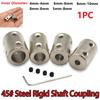1set Rigid Shaft Coupling 4mm/5mm/6mm/8mm/10mm CNC Motor Jaw Shaft Coupler Connector Sleeve #45 Steel Transmission Connector