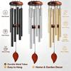 26 Inch Vintage Aluminum Alloy Wind Chimes with Wooden Tag Thoughtful Sympathy Gift for Family Friends
