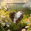 1PC Bird Nesting Heart Outdoor Yard Art