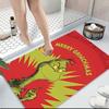 Grinch Christmas Card Carpet Rug Soft Washable Antislip Home Living Room Sofa Mats Personalized Christmas Rug
