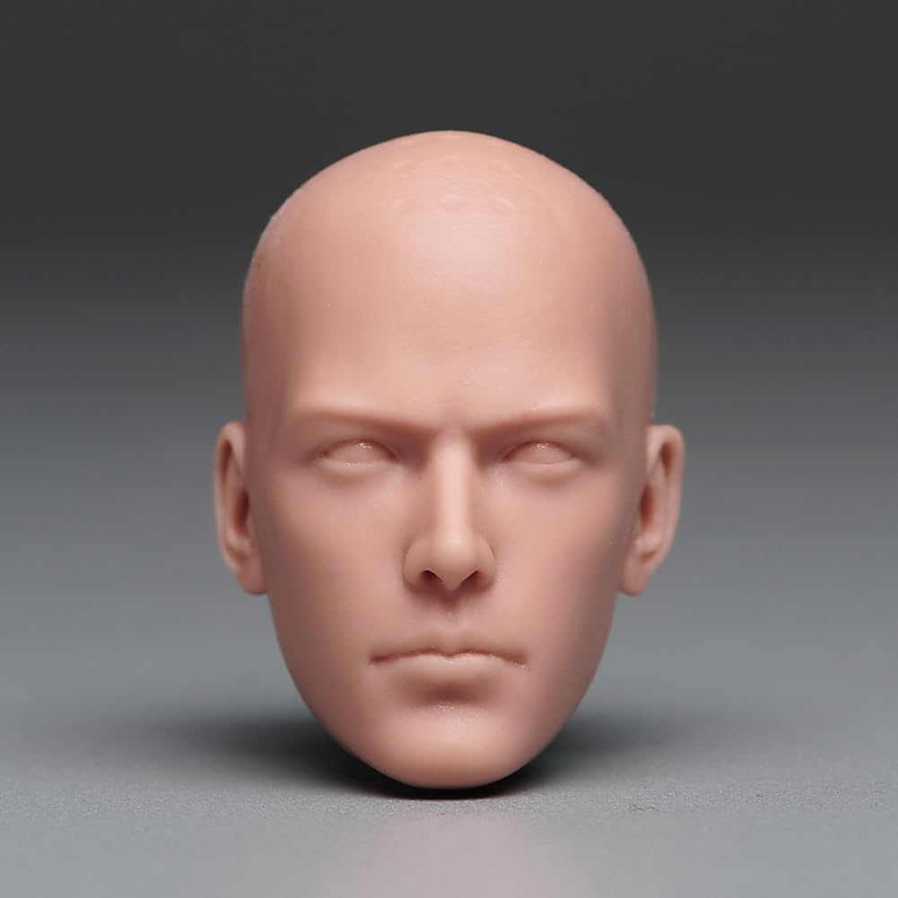1/6 Scale Male Head Sculpt Monk Bald Man Head for 12inch Phicen,TBLeague Action Figure