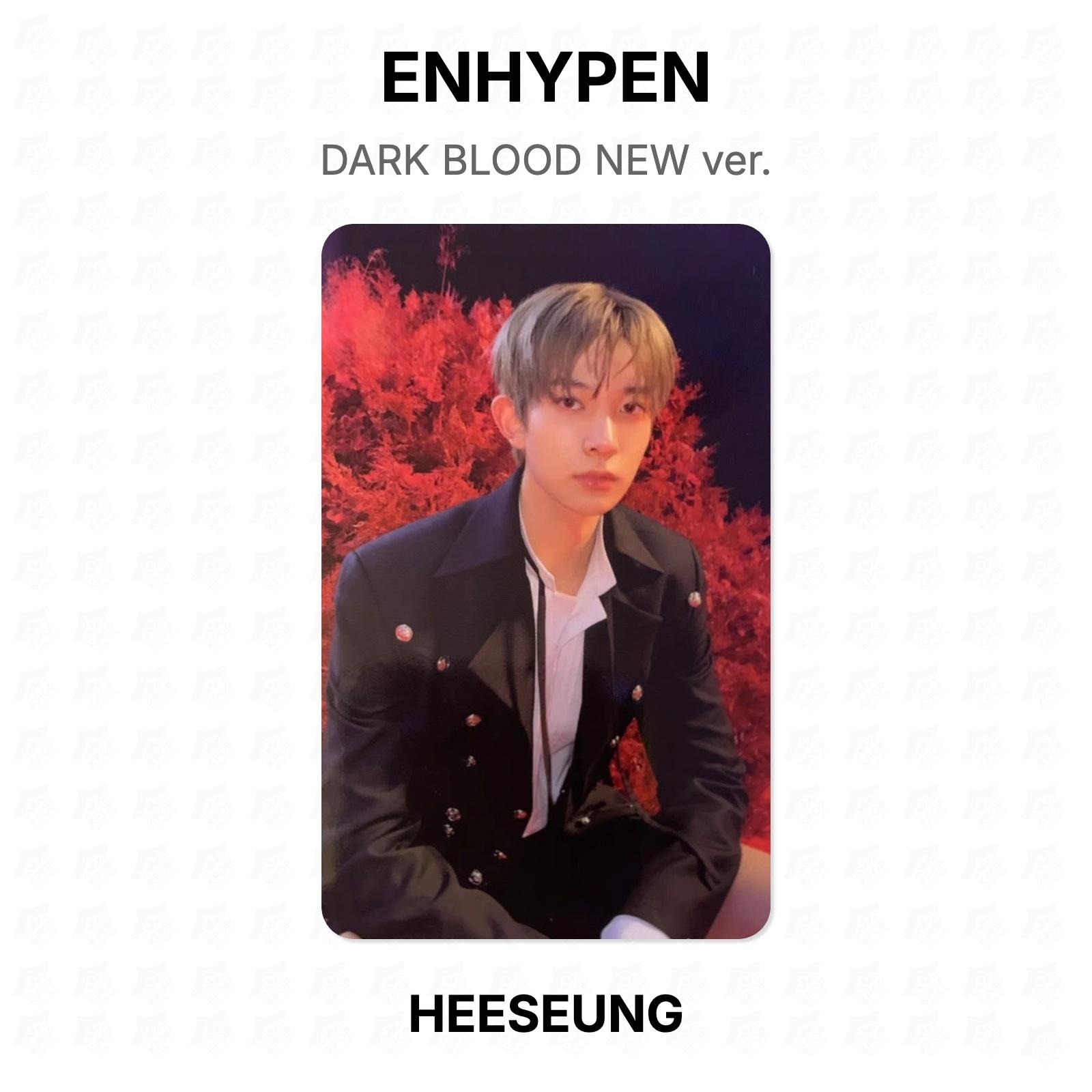 ENHYPEN DARK BLOOD НОВАЯ версия. Официальная фотокарта HEESEUNG