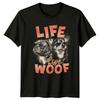 Life Love Woof Dog Breed Sunglasses Funny Dog Lover T-Shirt