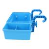 Poolside Storage Basket with Cup Holders Swimming Pool Toys Beverages Versatile     Ground Accessories