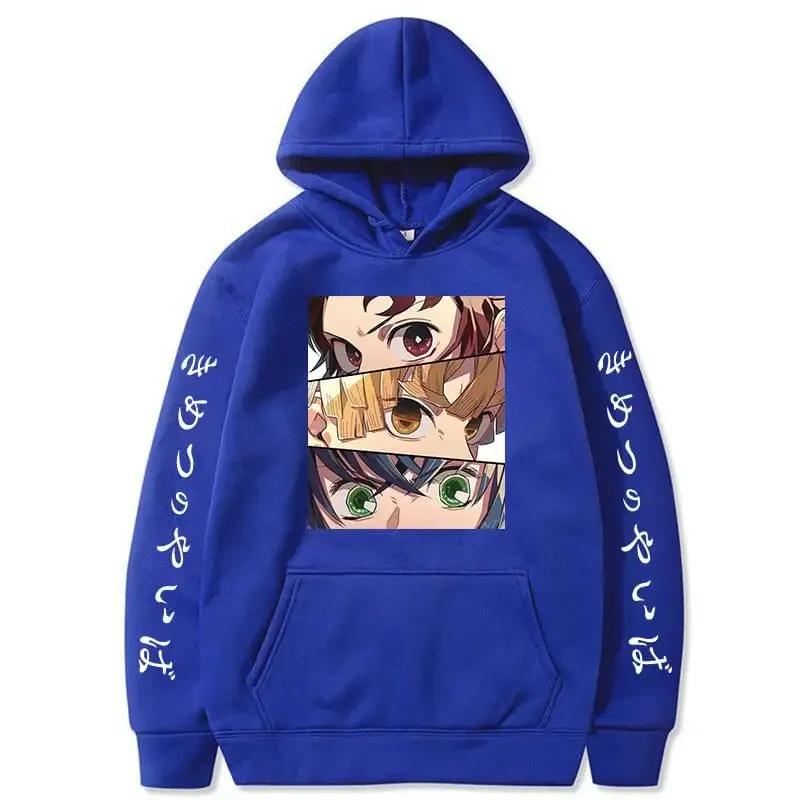 Anime Hoodies Men Autumn Winter Long Sleeve Harajuku Unisex Pullover Fashion Casual Hooded Sweatshirts Tops