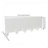 Seasoning Shelf Organizer, Iron Black for Refrigerator White 27x12x7.7cm