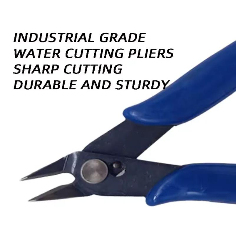 10PCS 170 Model Scissors Blue Diagonal Pliers Electronic Pliers Plastic Water Nozzle Pliers Electronic Cutting Nozzle Pliers