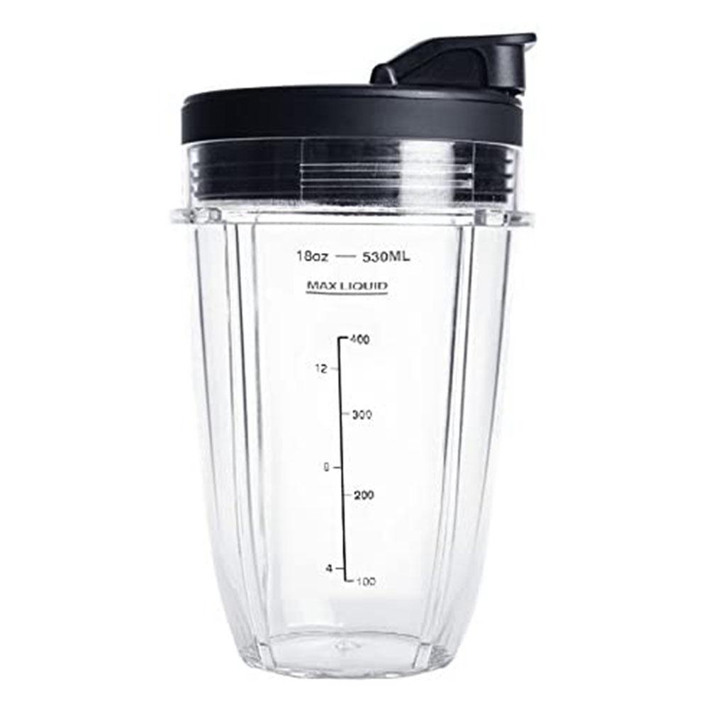 For Nutri Ninja 18 Oz Cup with 2 Sealing Caps, Suitable for 900W/1000W NINJA Juicer Series Blender (2 Pack)