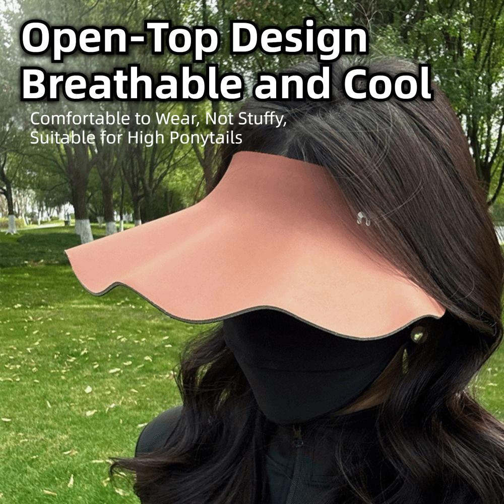 Sun Protection Women's Sun Hat Wide Brim Outdoor Bucket Hat Casual Foldable Shawl Hat  Summer