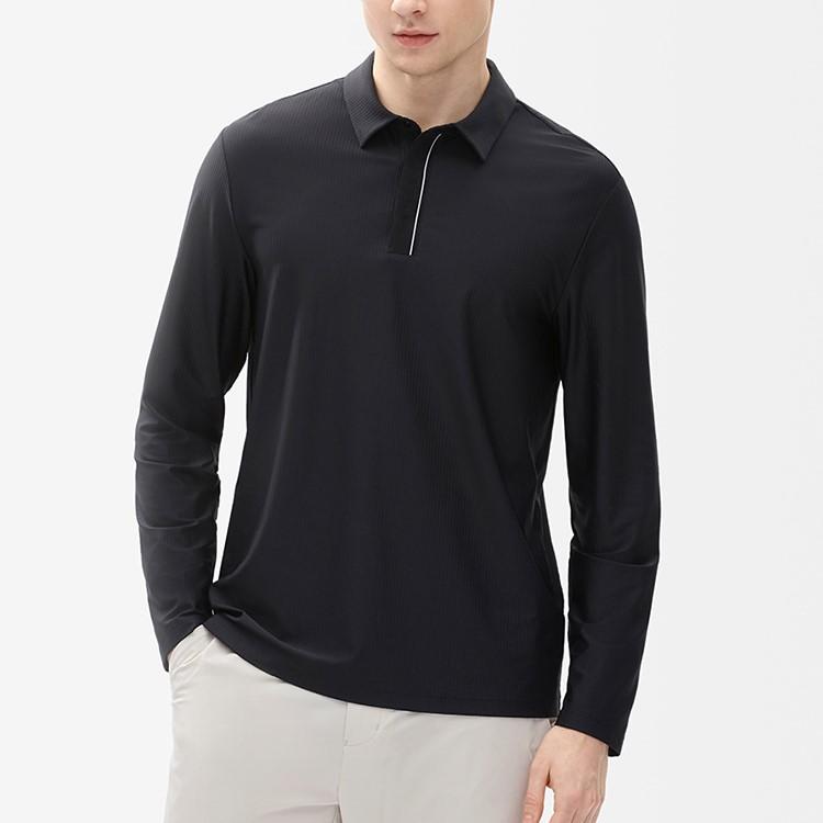 New FILA Polo Shirts Men's Jet Black F11M232208F-BK