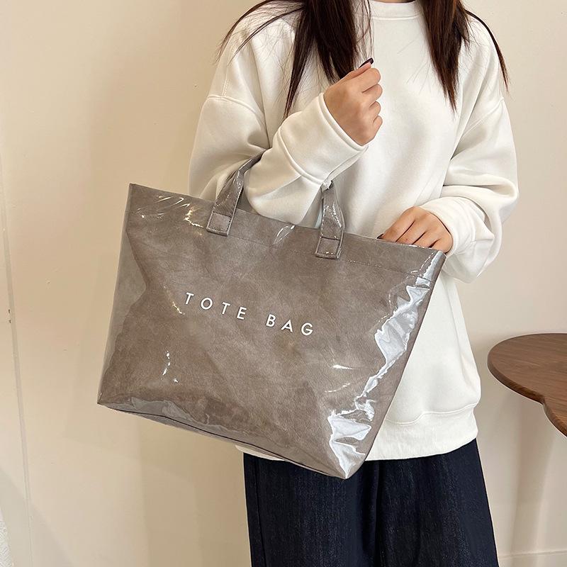 Borsa Tote da Donna di Alta Gamma in Carta DuPont: Borsa a mano casual di grande capacità, elegante e versatile