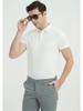 230g Double-sided Cotton Air-layer Shirt-collar Short-sleeve T-shirt Solid Color Minimalist Lightweight Breathable Business T-shirt
