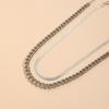 Women's fashion chain necklace, hip-hop punk style alloy chain collarbone chain, simple stacked necklace 2