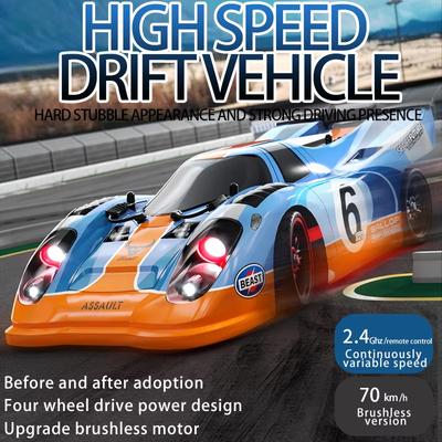 SG918MAX 1:16 4WD RC-Auto 70 km/h bürstenloser Motor 2,4G Fernbedienungsautos Hochgeschwindigkeits-Offroad-Kletterfahrzeug mit LED-Licht Spielzeug Kindergeschenk