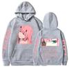 Darling In The Franxx Hot Anime Hoodie Zero Two Eyes Graphic  Sweatshirt Men Womnen Design Pullover Men's Fleece Hoodies