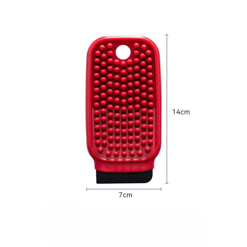 Fruit and Vegetable Cleaning Brush - Multi-functional Kitchen Tool for Cleaning Potatoes, Vegetables and Fruits. Flexible Cleaning Brush чёрный/красный