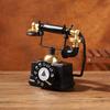 European Retro Resin Telephone Ornaments: Classic Wall and Desktop Decor for Cafes