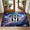 Juventus FC Design Crystal Velvet Rug Soft Decorative Mat for Bedroom Entrance