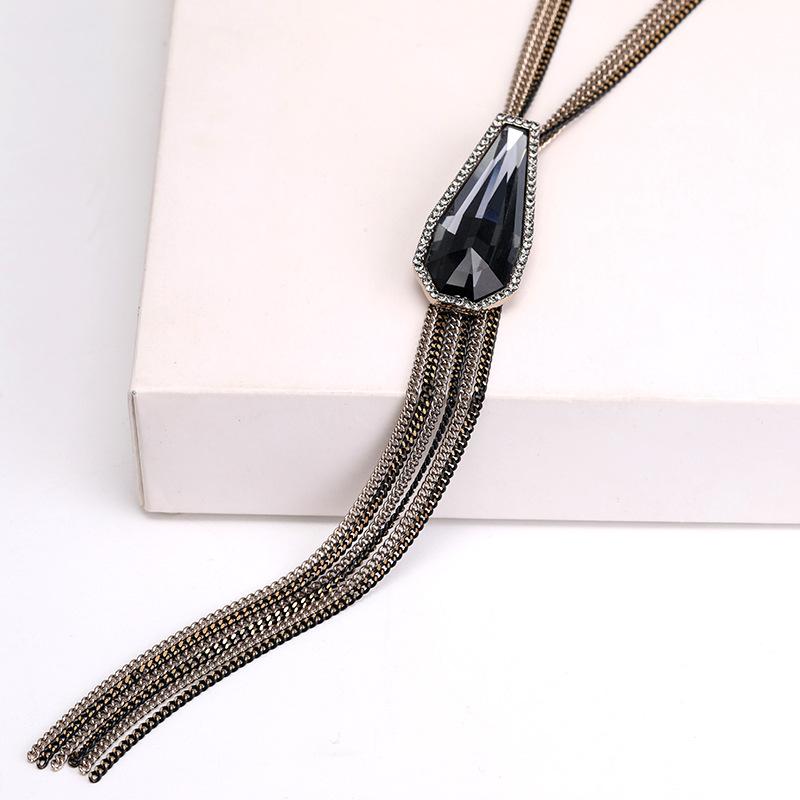 Jane Tassel Sweater Chain Female Personality Autumn And Winter Versatile Atmospheric Necklace Pendant Pendant Accessories