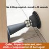 Strong Suction Silicone No-Drill Door Stopper: Anti-Collision Floor Stop for Bedroom Wall Protection & Home Use