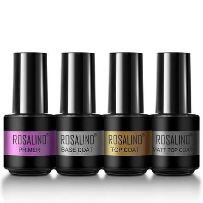 5ml Gel-Nagellack-Set Primer Base Coat Top Coat Matt Top Coat Soak Off UV/LED-Lampe Halten Sie Ihre Nägel lange hell und glänzend
