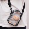 For 17cm Labubu V2 V3 15cm Cotton Doll Outfit Crossbody Pain Bag PVC Storage Bag Dolls Display Bag
