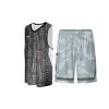 All Over Print Design Casual Breathable Sleeveless Tank Top And Mid Waist Shorts Basketball Set Men Sets 23500102-001+24500210-100