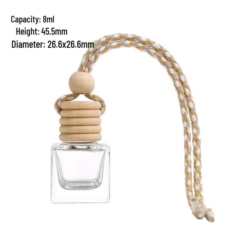 10ml Transparent Glass Car Air Freshener Pendant & Perfume Diffuser Bottle