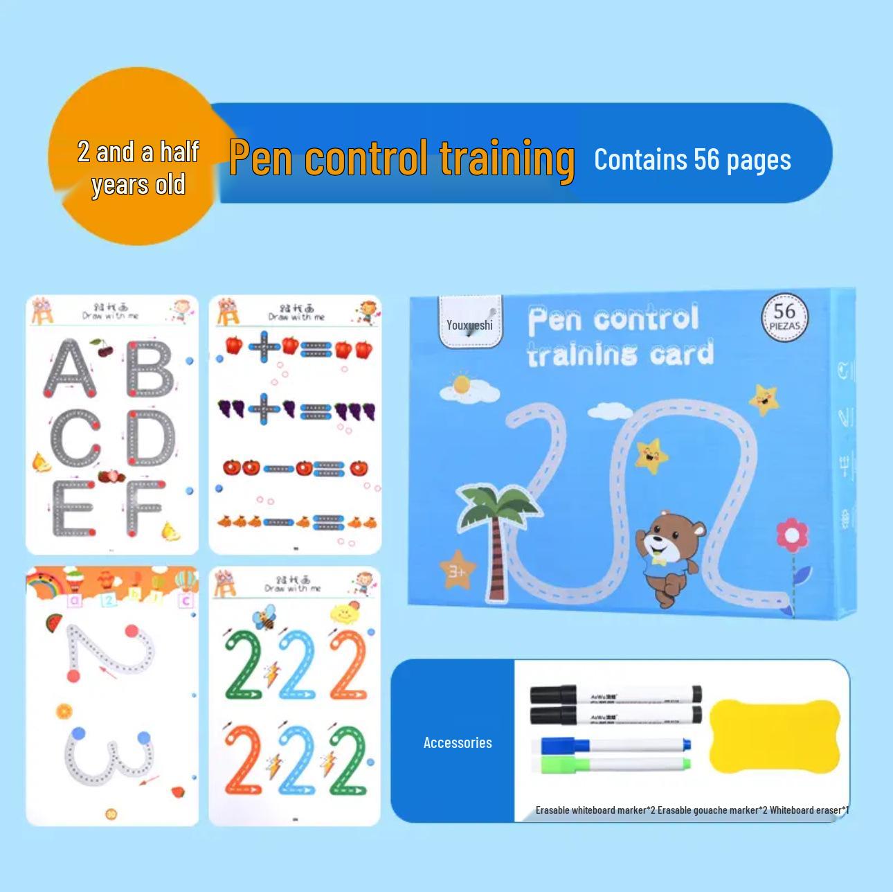 Early Education Wipe-and-Write Pen for Kindergarten Focus and Development