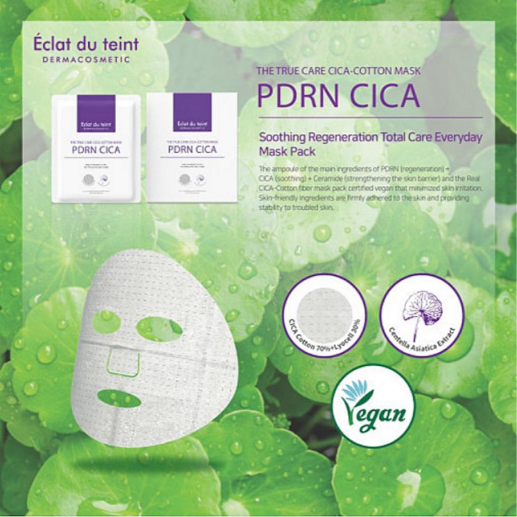 Eclat Du Teint THE TRUE CARE CICA - COTTON MASK 30g 5ea