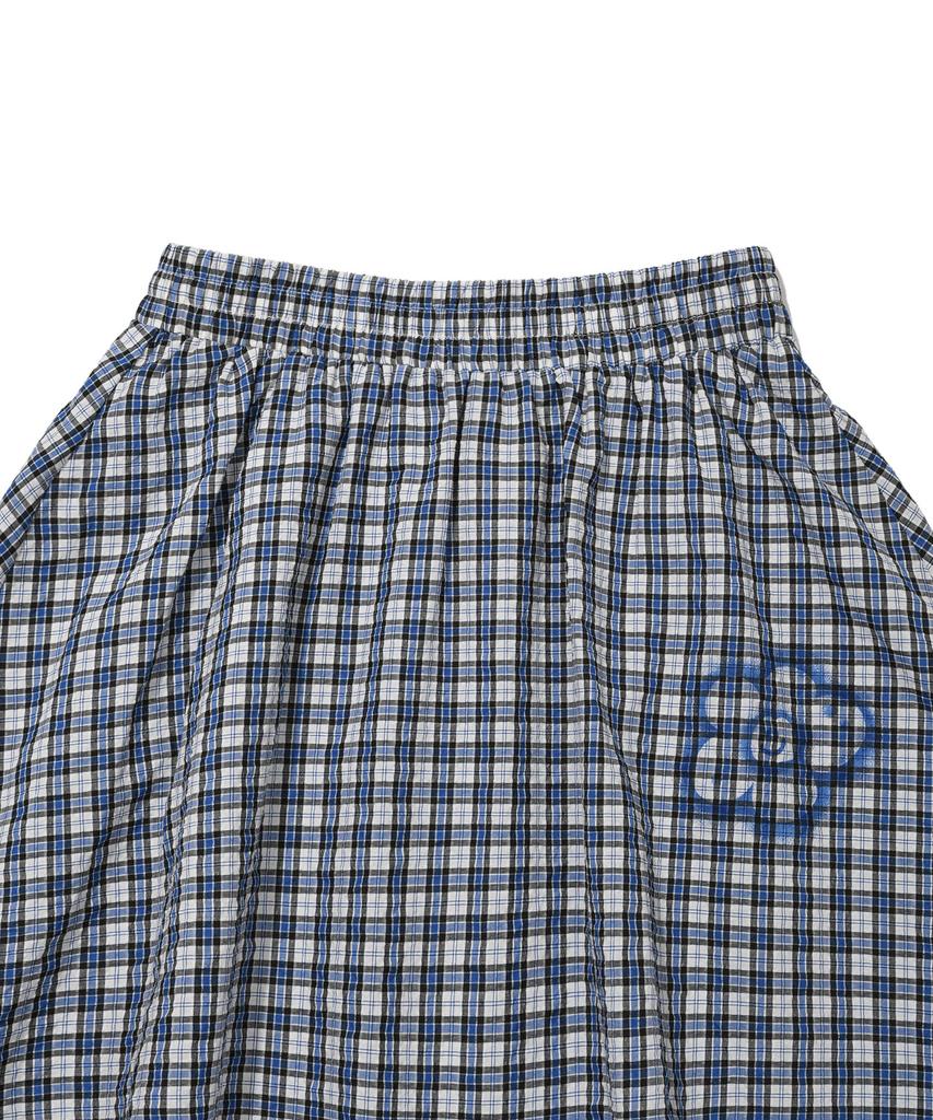 Wacky Willy Women'S Check Midi Skirt Blue