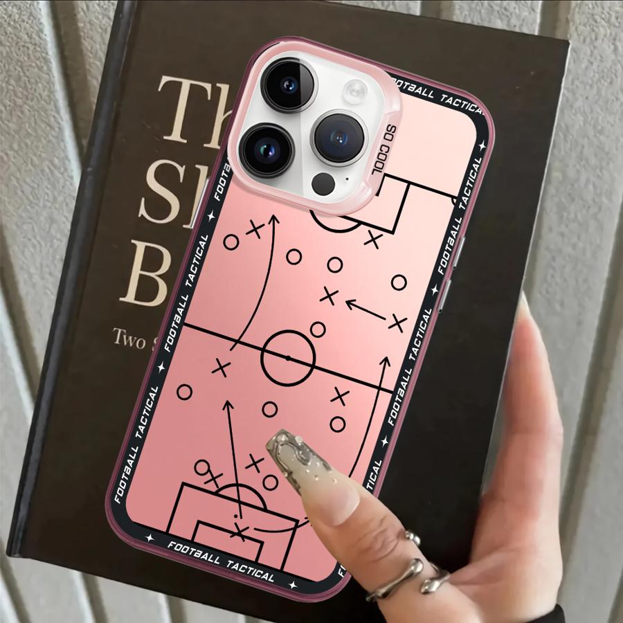

Football Tactical Guidelines Case for iPhone 17 Pro Max 11 13 Pro 12 15 Plus 14 16 XS Air XR Back Phone Cover iPhone 11