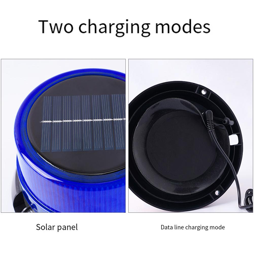 Beacon Light Rechargeable LED Strobe Light with Magnetic Base Safety Flashing Light for Trucks/Trailer/Vehicle