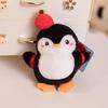 Süßer Winter-Pinguin Plüsch Schlüsselanhänger - Kleiner Rucksack Anhänger Geschenk