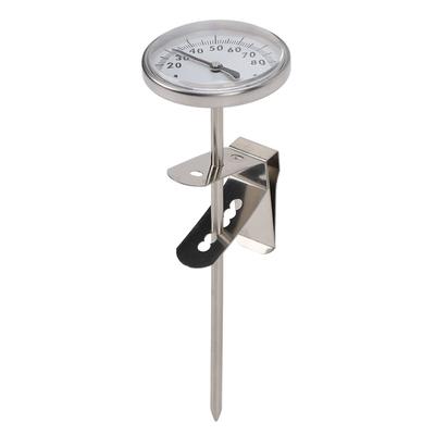 Termometr do mleka Tarcza 4,6 cm Sonda 12,5 cm Wysoka dokładność Szybki odczyt Termometr do garnka z uchwytem