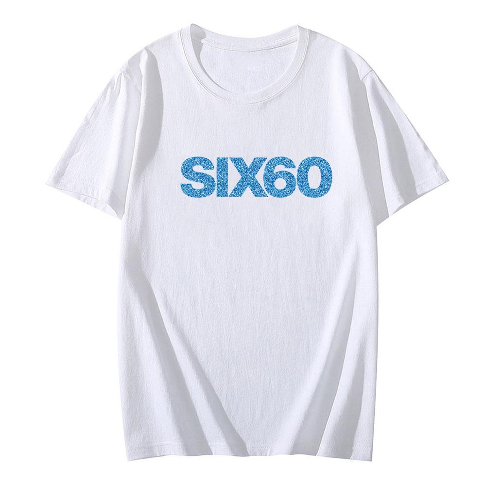 Six60 T-Shirt Casual Fashion Unisex Tops Soft Cotton Round Neck Camisetas Short Sleeve for Summer Graphic Printing Clothing