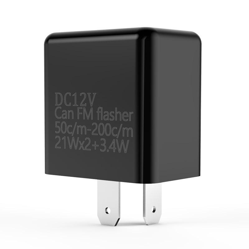 

Электрическое реле для электромобиля, подключи и играй, регулируемое, 12 В постоянного тока, мотоциклетные аксессуары, индикатор поворота, прочный, портативный, оранжевый, черный чёрный