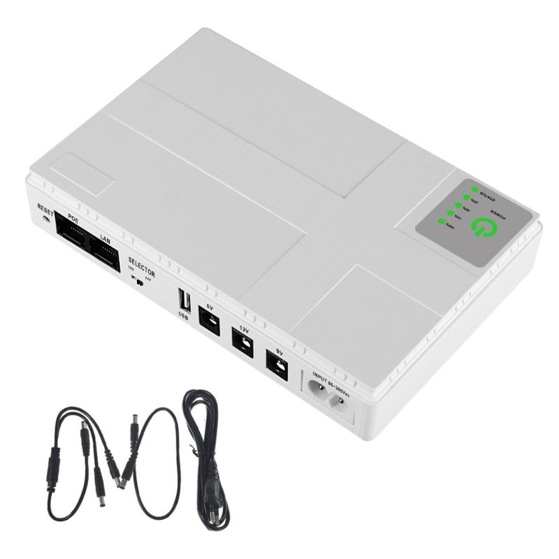 

UPS 10400mAh UPS 5V 9V 12V 1A LCD Monitoring Screen, Standby Power, USB Charging,Uninterruptible Power Supply Battery