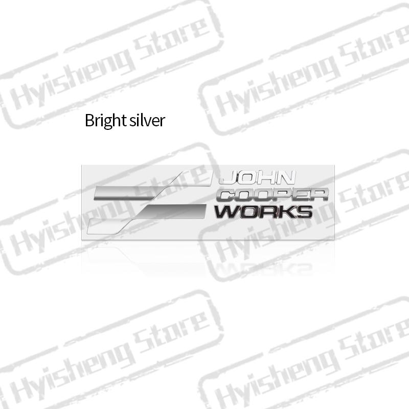Adesivo Metallico 3D Nuovo Emblema JCW Decorazione Adesivi Posteriori per Bagagliaio Laterali per Mini Cooper ONE S Countryman Clubman R59 R60 Styling Auto