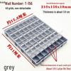 SMT Patch Electronic Organizer: Resistor & Capacitor Grid Plastic Box