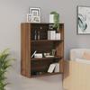 VidaXL Wall-mounted Hanging Cabinet Brown Oak 69.5x32.5x90 Cm 817401