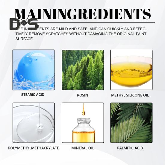 Car Scratch Repair Cream 120ml Automotive Paint Scratch Repair Polishing Wax Deep Scratch Filler for Vehicles Car Scratch Remover Kit with Sponge And