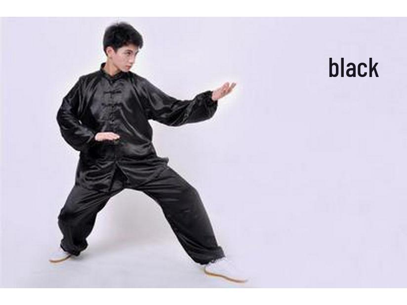 Uniforme da Qigong Tai Chi per Mezza Età e Anziani: Tuta da Esercizio Mattutino e Pratica di Arti Marziali