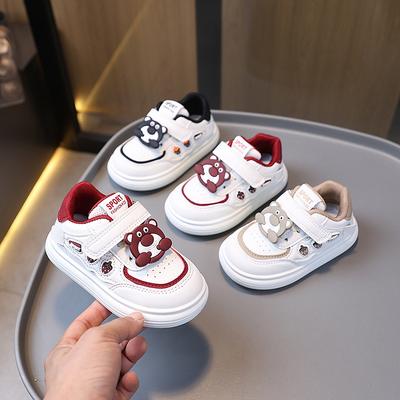 Frühling und Herbst Jungen und Mädchen Stilvolle und Schöne Cartoon Einfarbig Weiche Sohle Bequeme Sneakers