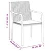 VidaXL Ensemble à manger de jardin 7 pcs coussins résine tressée acier, ensemble à manger, ensemble à manger d'extérieur, 3186946