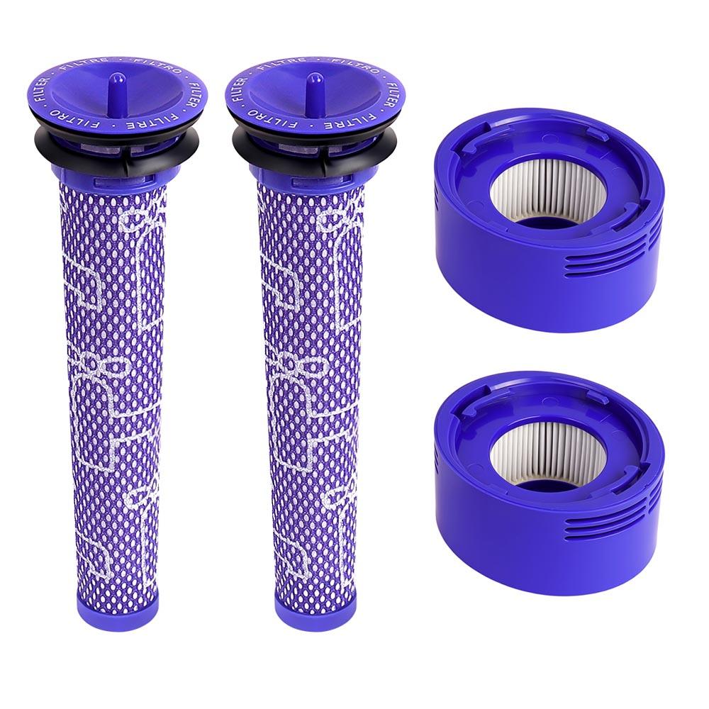 Replacement Filter For Dyson V7 V8 Cordless Vacuum Cleaners Replacement Pre-Filter And HEPA Post- Filter Kit Accessories