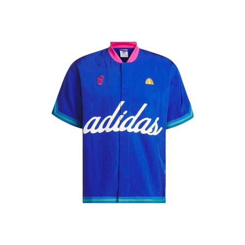 adidas Originals HOOP YORK CITY WARM-UP Short-Sleeved Unisex Blue S синий