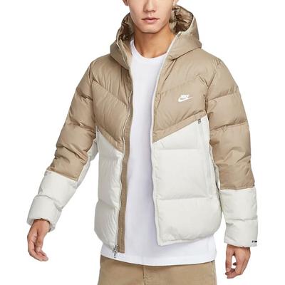 Ropa Deportiva Storm-FIT Windrunner Cortavientos con Capucha y Cremallera Cálido Manga Larga Chaqueta de Plumas para Hombre Caqui DV1132-247